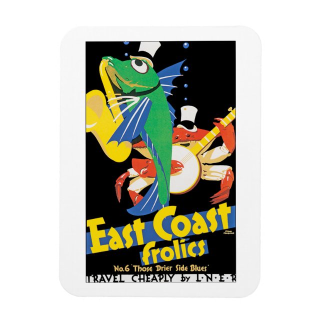 Frosch an der Ostküste Magnet (Vertikal)