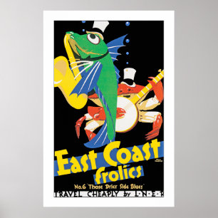 Frosch an der Ostküste Poster