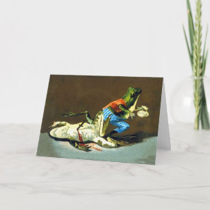 Frosch Angriff Feiertagskarte