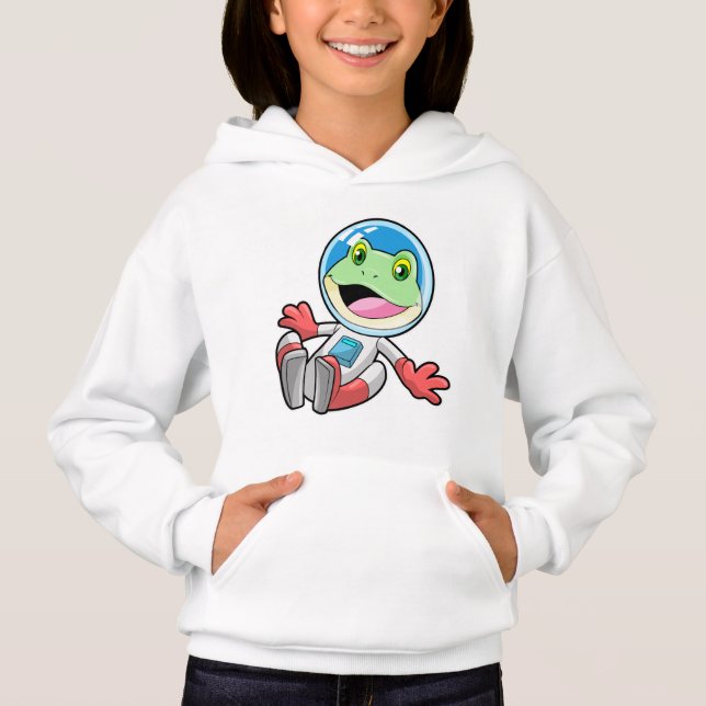 Frosch Astronaut Costume Space Hoodie (Vorderseite)