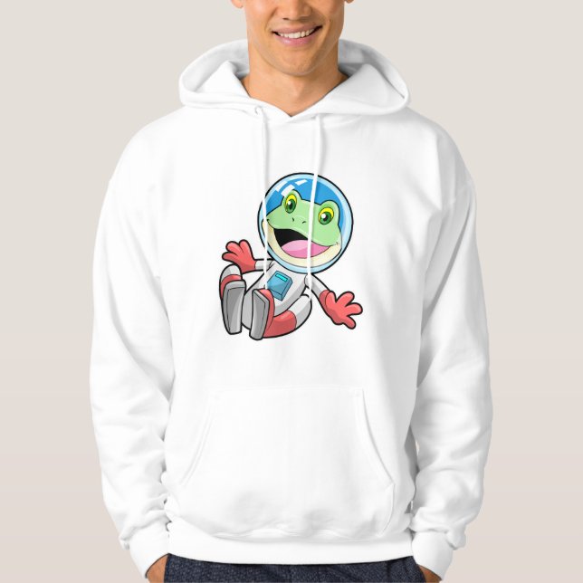 Frosch Astronaut Costume Space Hoodie (Vorderseite)