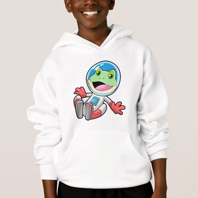 Frosch Astronaut Costume Space Hoodie (Vorderseite)