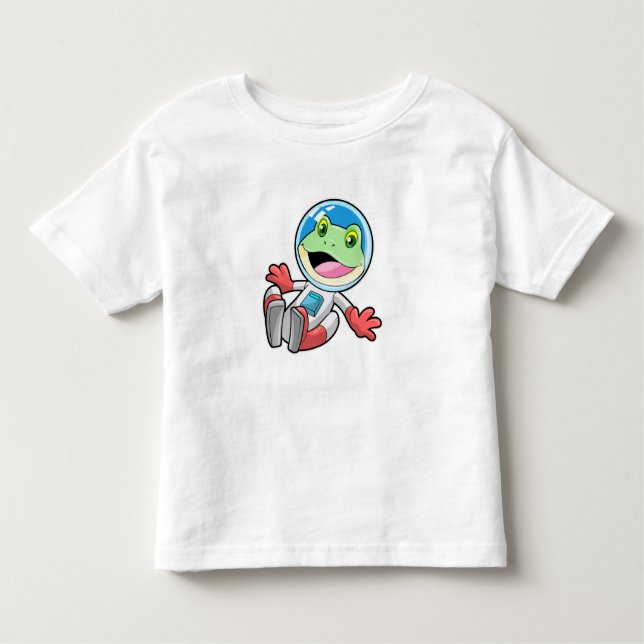 Frosch Astronaut Costume Space Kleinkind T-shirt (Vorderseite)
