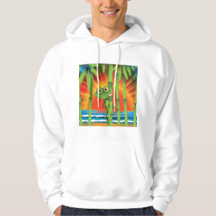 Frosch auf Bamboo Mens Hoodie