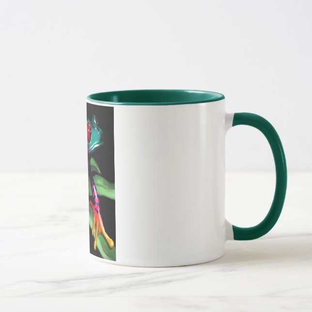Frosch auf Blatt Tasse (Rechts)