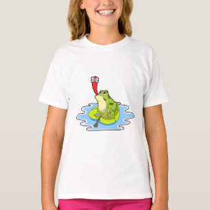 Frosch auf dem Leaf mit Insekt T-Shirt