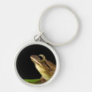 Frosch auf einem Blatt Schlüsselanhänger
