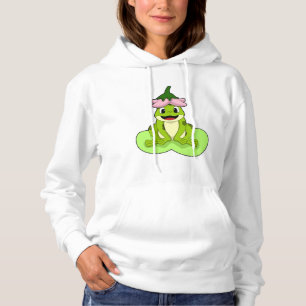Frosch auf Leaf Hoodie