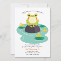 Frosch auf Lily Pad