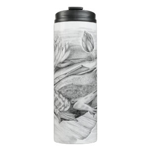 Frosch auf Lilypad Thermal Tumbler Thermosbecher