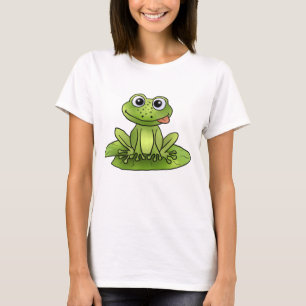 Frosch auf Seerose T-Shirt