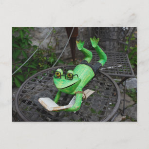 Frosch auf Urlaub Postkarte