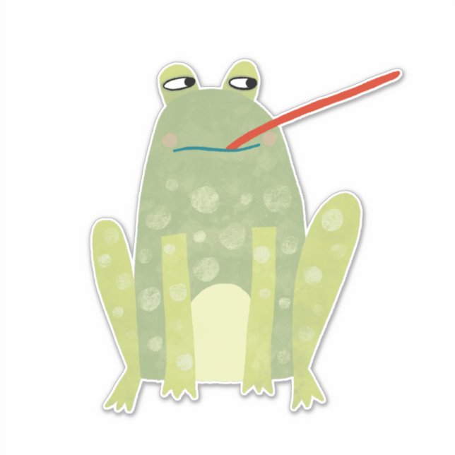 Frosch Aufkleber (Vorderseite)