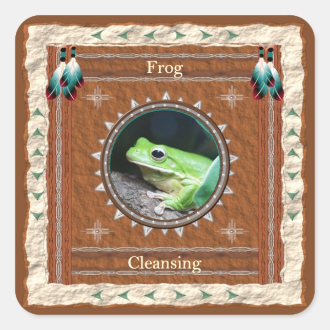 Frosch - Aufkleber reinigen (Vorderseite)