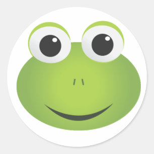 Frosch-Aufkleber Runder Aufkleber
