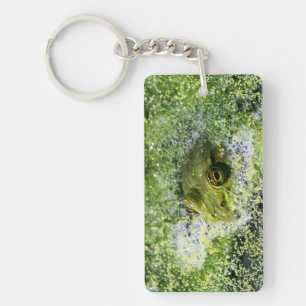 Frosch Augen in einem Teich Schlüsselanhänger