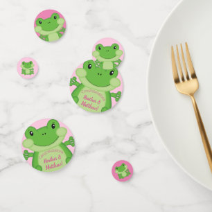 Frosch Baby Dusche Pink Konfetti