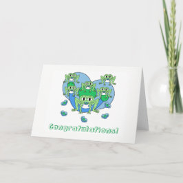 Frosch-Baby-Gruß-Karte Karte