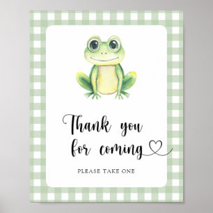 Frosch-Baby-Party - Danke fürs Kommen Poster