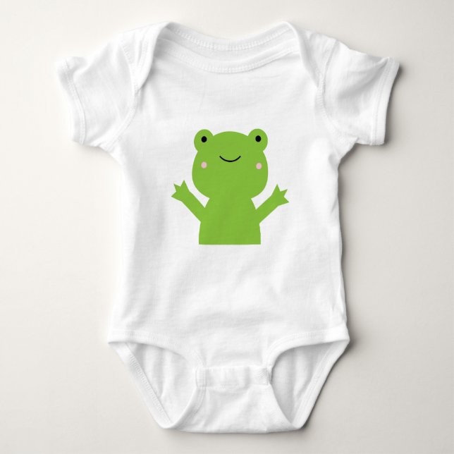 Frosch Baby Strampler (Vorderseite)
