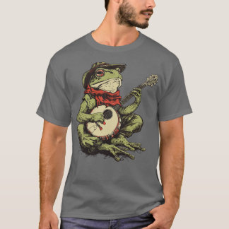 Frosch Banjo spielen T-Shirt