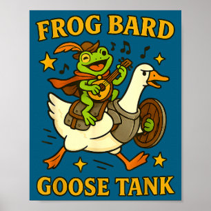 Frosch Barde Gans Tank Lustige Dnd Party Duo Rpg K Poster