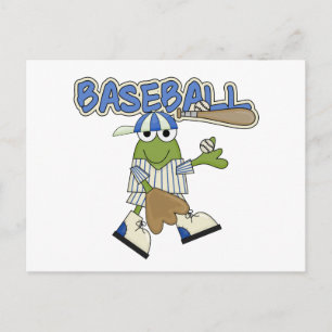 Frosch-Baseball-Werfer-Shirts und Geschenke Postkarte