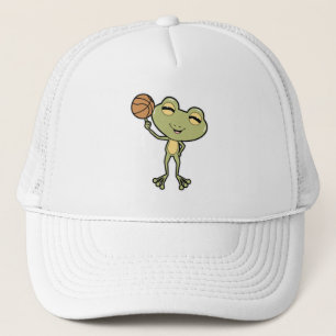Frosch beim Basketball-Sport Truckerkappe