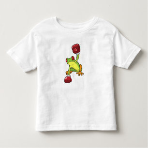 Frosch beim Boxen mit Boxhandschuhen Kleinkind T-shirt