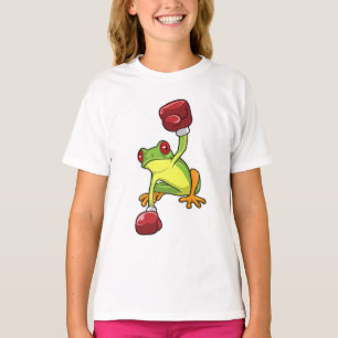 Frosch beim Boxen mit Boxhandschuhen T-Shirt