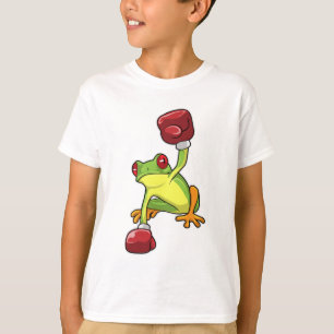 Frosch beim Boxen mit Boxhandschuhen T-Shirt