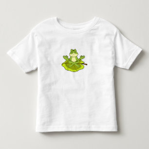 Frosch beim Meditat Kleinkind T-shirt