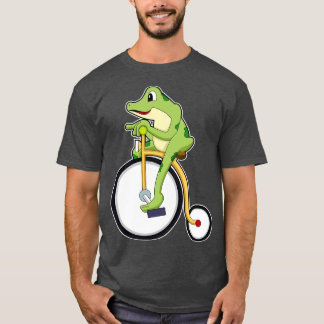 Frosch beim Zirkus mit dem Fahrrad T-Shirt