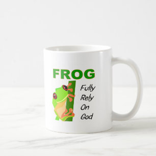FROSCH, beruhen völlig auf Gott Kaffeetasse