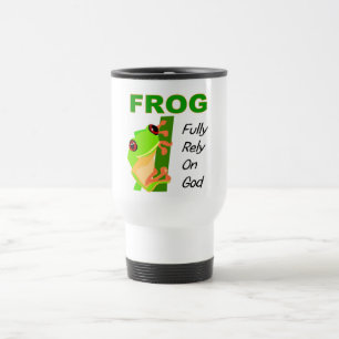 FROSCH, beruhen völlig auf Gott Reisebecher
