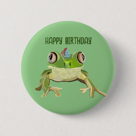 Frosch Birthday Abzeichen Button