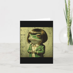 Frosch-Bob-Frisur Pony Perücke Lustiges Meme Tier  Karte