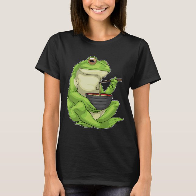 Frosch Bowl Ramen T-Shirt (Vorderseite)