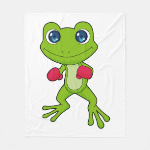 Frosch Boxen Boxer Boxhandschuhe Fleecedecke