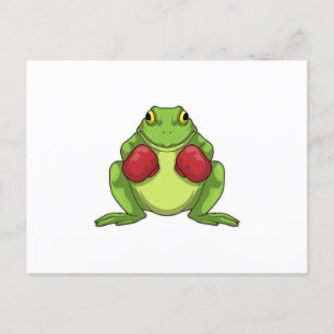 Frosch Boxer Boxhandschuhe Postkarte