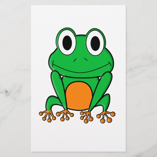 Frosch Briefpapier (Vorderseite)