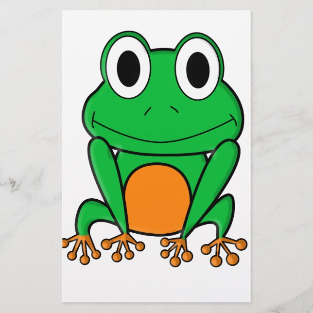 Frosch Briefpapier (Vorderseite)