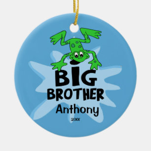 Frosch-Bruder-Weihnachtsverzierung Keramik Ornament