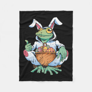 Frosch Bunny Oars Ostereier Jagen Frühjahr Männer  Fleecedecke