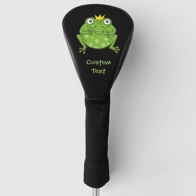 Frosch-Cartoon Golf Headcover (Vorderseite)