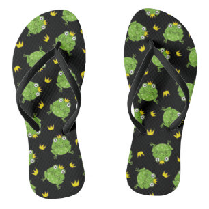 Frosch-Cartoon-Muster Flip Flops