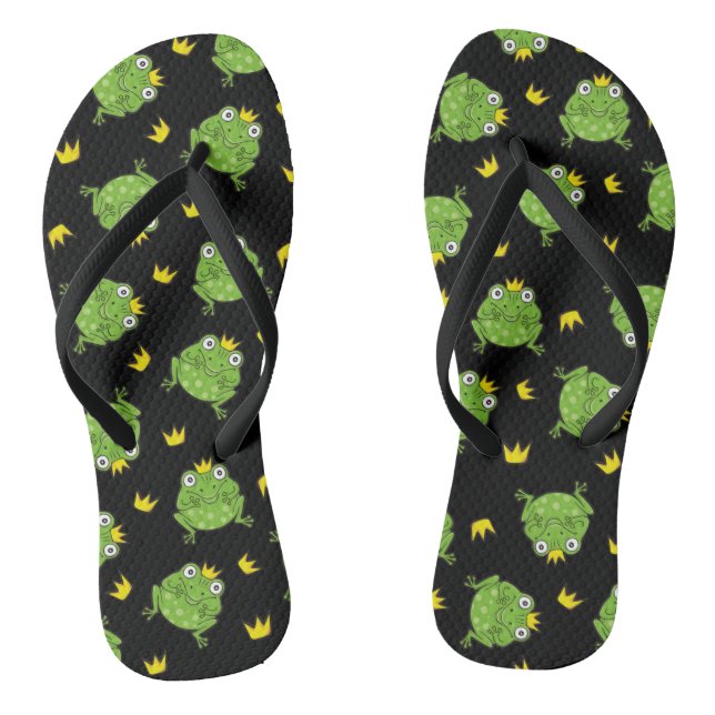 Frosch-Cartoon-Muster Flip Flops (Fußbett)