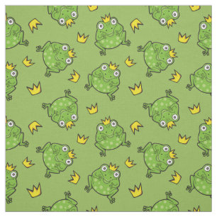 Frosch-Cartoon-Muster Stoff