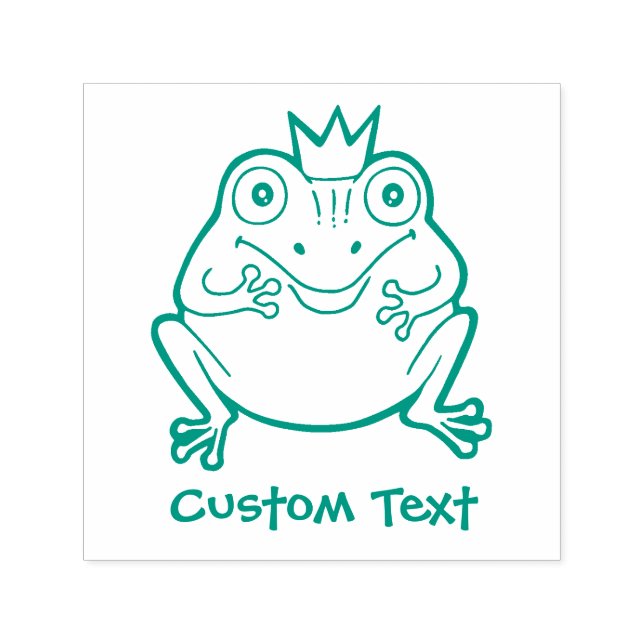 Frosch-Cartoon Permastempel (Design)
