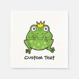 Frosch-Cartoon Serviette